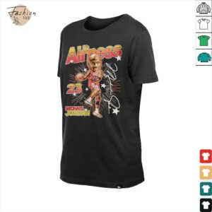 Nba Big Head Michael Jordan cartoon retro signature shirt3