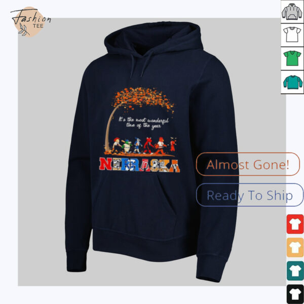 Nebraska Sports Teams Mascot Abbey Road It’s The Most Wonderful Time Of The Year Shirt