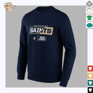 New Orleans Saints Black NFL Bud Light T Shirt