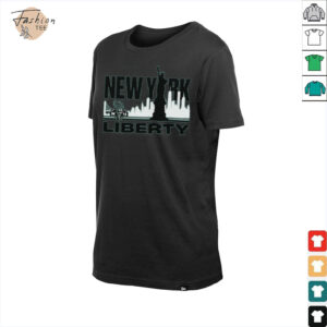 New York Liberty Sportiqe Unisex Skyline Comfy Tri Blend T...