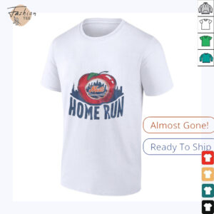 New York Mets city skyline apple home run shirt