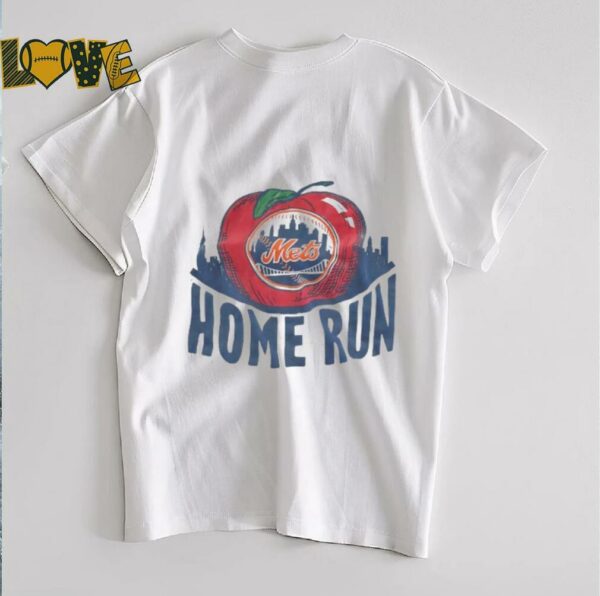 New York Mets city skyline apple home run shirt