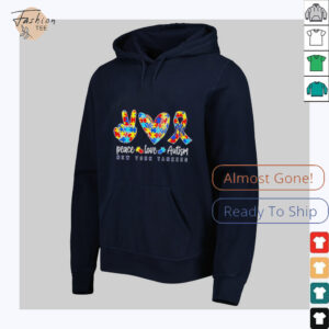 New York Yankees Peace Love Autism Autism Awareness shirt