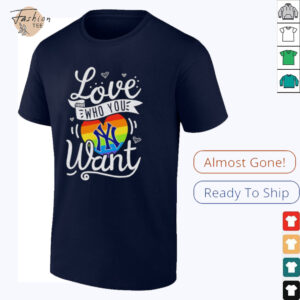 New York Yankees love who you want pride heart shirt