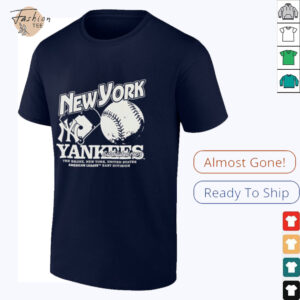 New York Yankees wordmark logo graphic shirt3