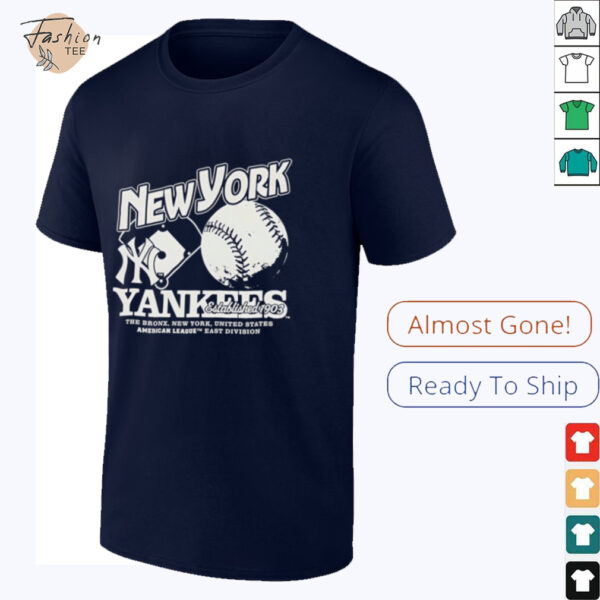 New York Yankees wordmark logo graphic shirt
