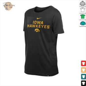 Nike Black Iowa Hawkeyes 2025 Sideline Performance T Shirt