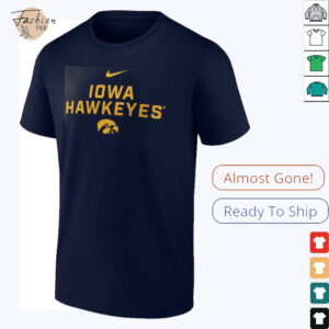 Nike Black Iowa Hawkeyes 2025 Sideline Performance T Shirt