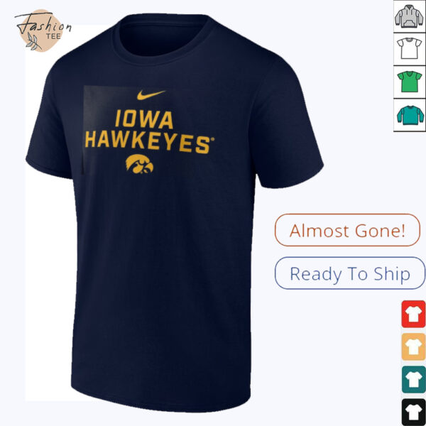 Nike Black Iowa Hawkeyes 2025 Sideline Performance T Shirt