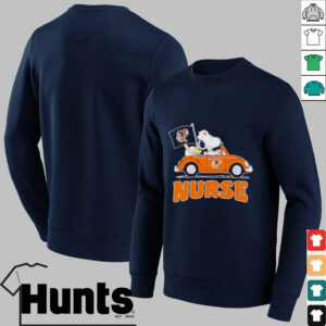 Nurse Snoopy and Woodstock driving car Baltimore Orioles shirt