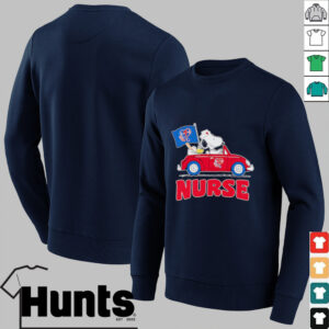 Nurse Snoopy and Woodstock driving car Philadelphia Phillies shirt