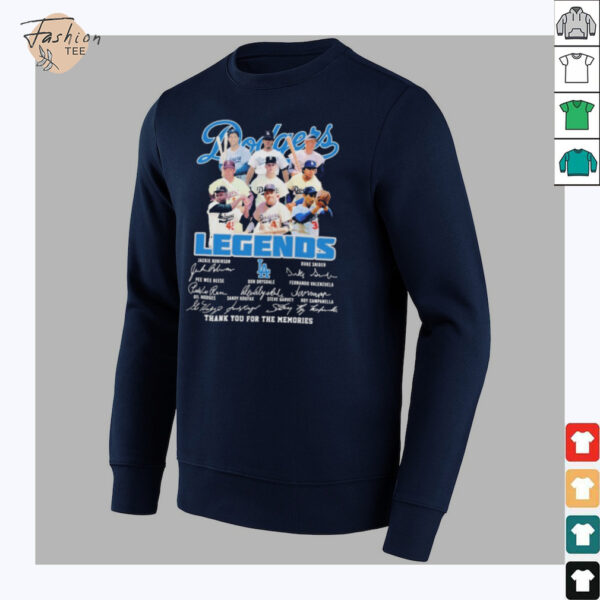 Official Los Angeles Dodgers Legends Thank You For The Memories Signatures T shirts