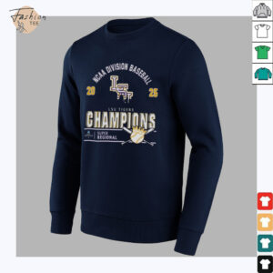 Official Lsu Tigers 2025 NCAA Division Baseball Super Regionals Champions Skyline Shirt3 1