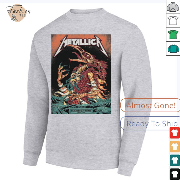 Official Metallica M72 World Tour Exclusive Virginia Tech Shirt