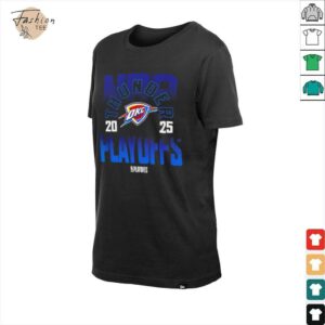 Oklahoma City Thunder 2025 NBA Playoffs retro shirt2