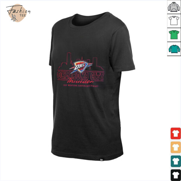 Oklahoma City Thunder 2025 Western Conference Finals NBA Skyline Unisex T Shirt