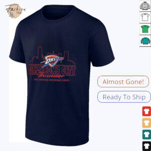 Oklahoma City Thunder 2025 Western Conference Finals NBA Skyline Unisex...