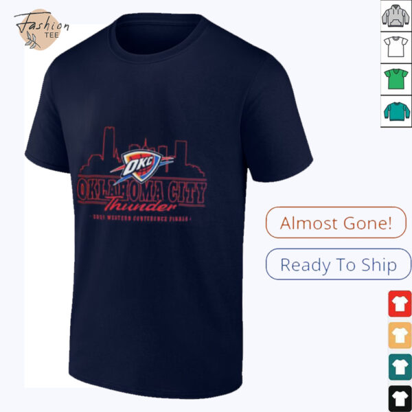 Oklahoma City Thunder 2025 Western Conference Finals NBA Skyline Unisex T Shirt