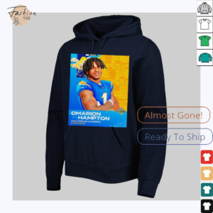 Omarion Hampton Los Angeles Chargers 2025 NFL Draft art shirt0