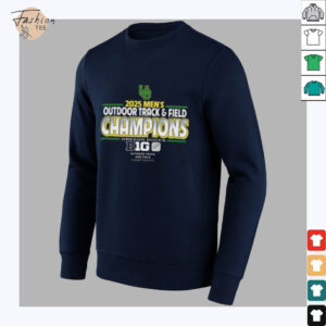 Oregon Ducks 2025 Big Ten ConferenceMens Outdoor Track And Field Champions Unisex T Shirt3