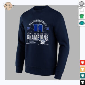 Original Duke Blue Devils Ncaa Division Baseball 2025 Champions Regional Skyline T Shirt3 1