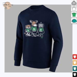 Otter Moose And Robo Guys Dallas Hockey T Shirt 23 11zon3
