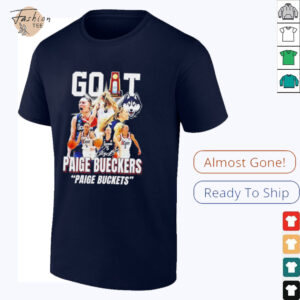 Paige Bueckers GOAT Paige Buckets UConn Huskies signature shirt