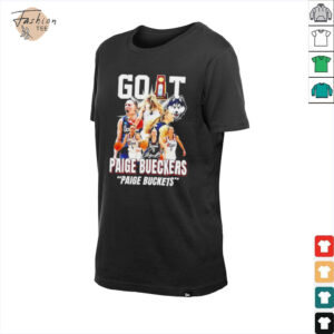 Paige Bueckers GOAT Paige Buckets UConn Huskies signature shirt