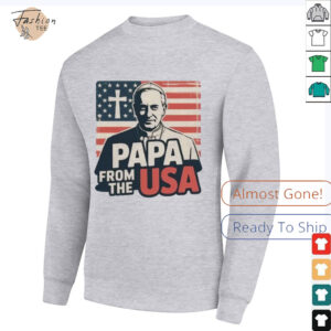 Papa From The USA Christian New Pope Robert Francis Prevost Leo XIV Catholic Faith Shirt2