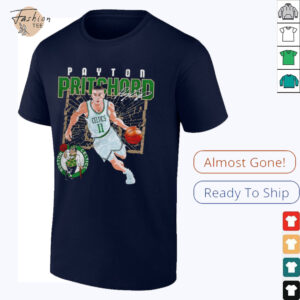 Payton Pritchard Boston Celtics basketball player shattered signature shirt