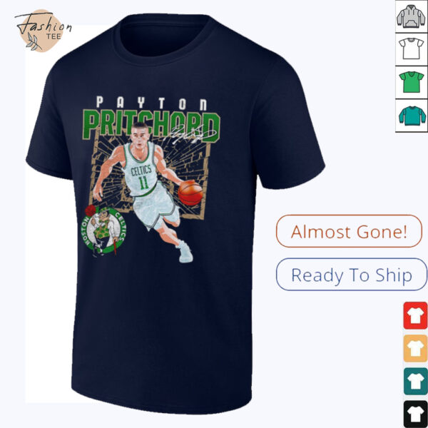 Payton Pritchard Boston Celtics basketball player shattered signature shirt