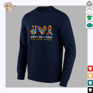 Peace love Autism San Diego Padres shirt