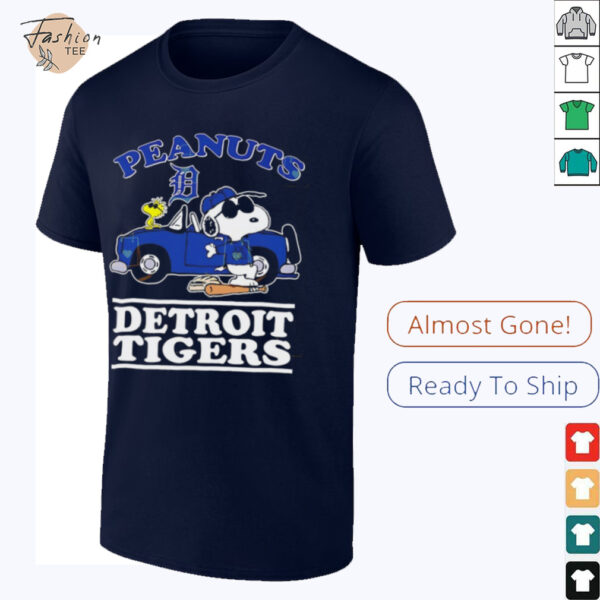 Peanuts Snoopy and Woodstock Detroit Tigers 2025 shirt