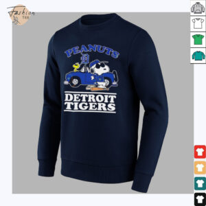 Peanuts Snoopy and Woodstock Detroit Tigers 2025 shirt3