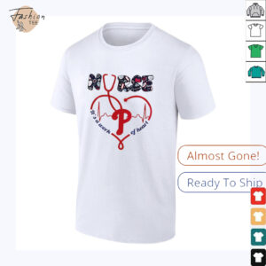 Philadelphia Phillies Nurses its a work of heart 2025 shirt3
