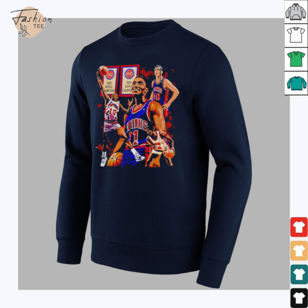 Pistons World champions 1989 graphic retro shirt