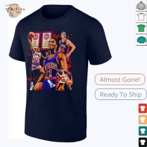 Pistons World champions 1989 graphic retro shirt3