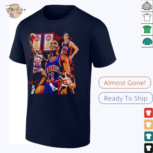 Pistons World champions 1989 graphic retro shirt