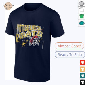 Pittsburgh Pirates Starter Women’s Fireworks V Neck T Shirt_26_11zon