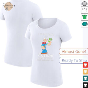 Popeye I Wear Blue For Autism Awareness Accept Understand Love...