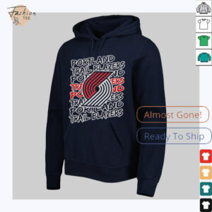 Portland Trail Blazers NBA logo repeat shirt0