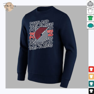 Portland Trail Blazers NBA logo repeat shirt1