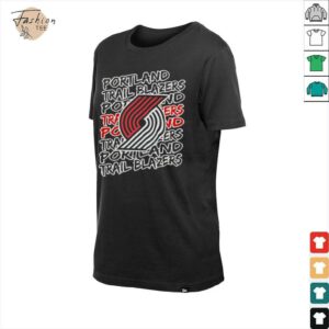 Portland Trail Blazers NBA logo repeat shirt2