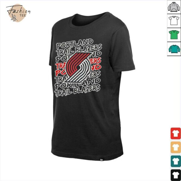 Portland Trail Blazers NBA logo repeat shirt