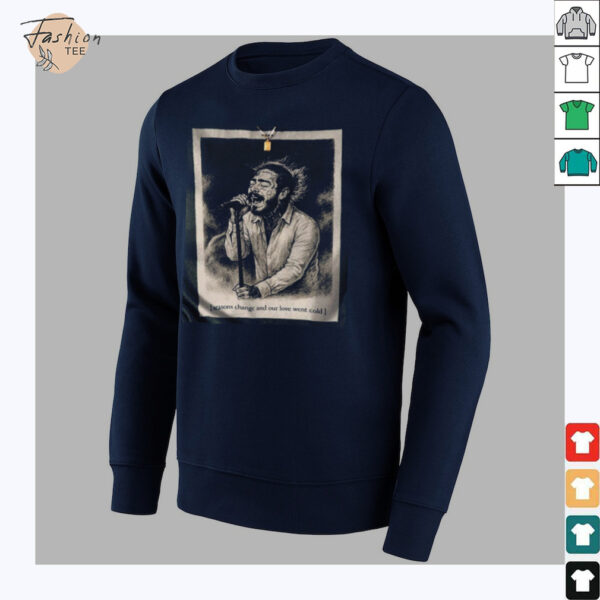 Post Malone Lyric Art Seasons Change Aesthetic Music Artwork Shirt