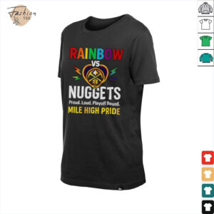 Rainbow Vs Denver Nuggets Mile High Pride Regular Shirt2