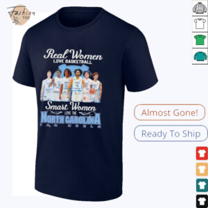 Real women love basketball smart women love the North Carolina...