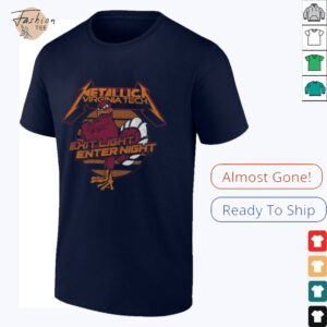 Retro Brand Black Virginia Tech Hokies Metallica Retro T Shirt 27 11zon1