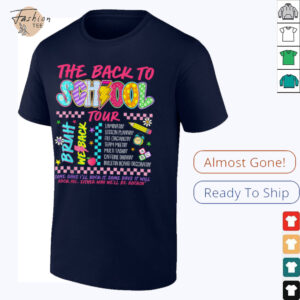 Retro Lightning Bolt ABCD Back To School Tour Teacher Funny Shirt