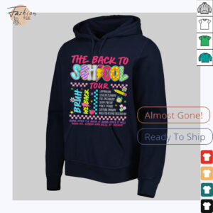 Retro Lightning Bolt ABCD Back To School Tour Teacher Funny Shirt